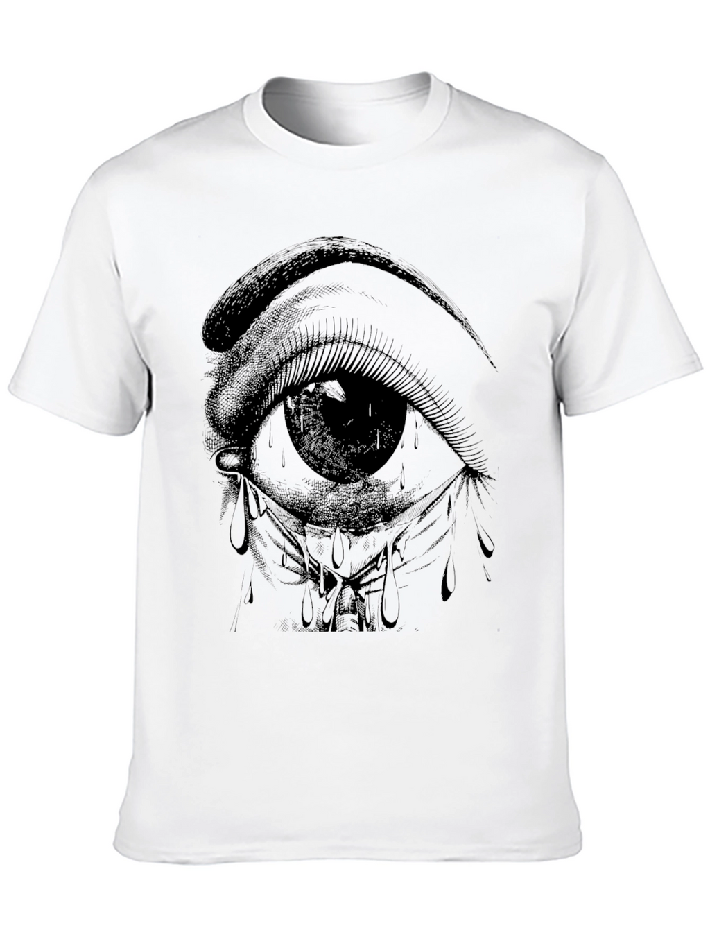 Eye Graphic T-Shirt - Black Cotton Tee
