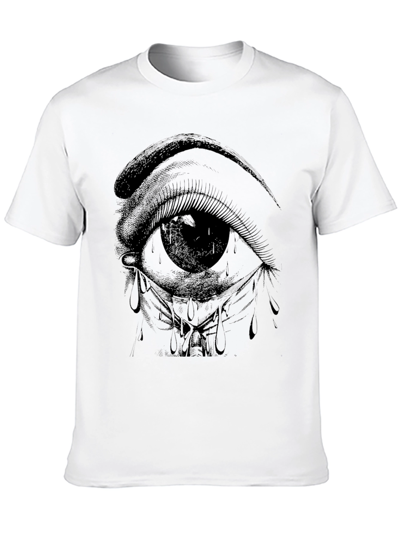 Eye Graphic T-Shirt - Black Cotton Tee