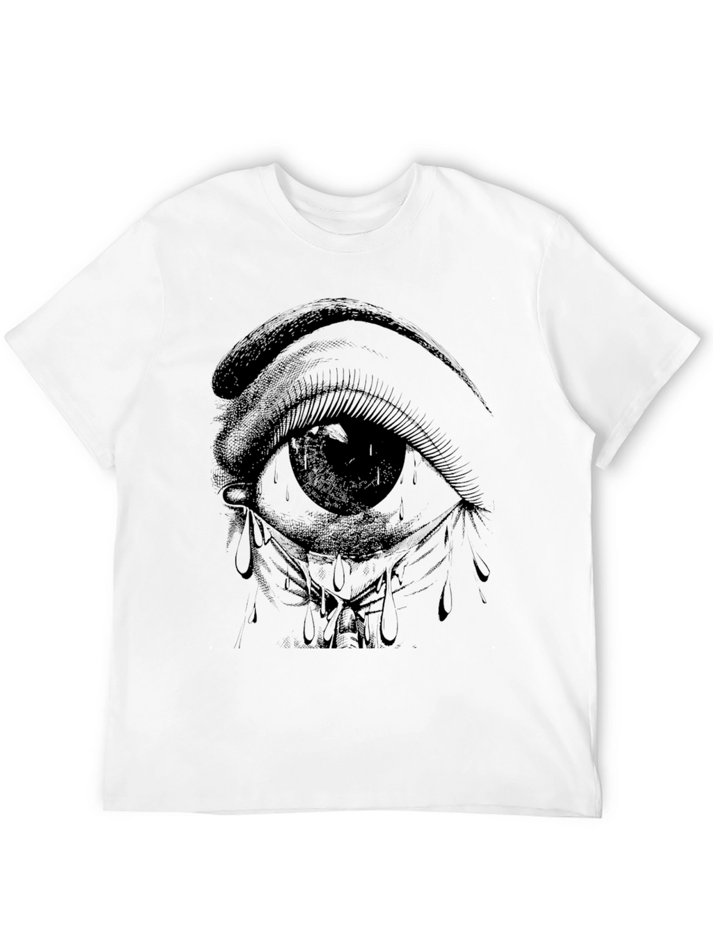 Eye Graphic T-Shirt - Black Cotton Tee