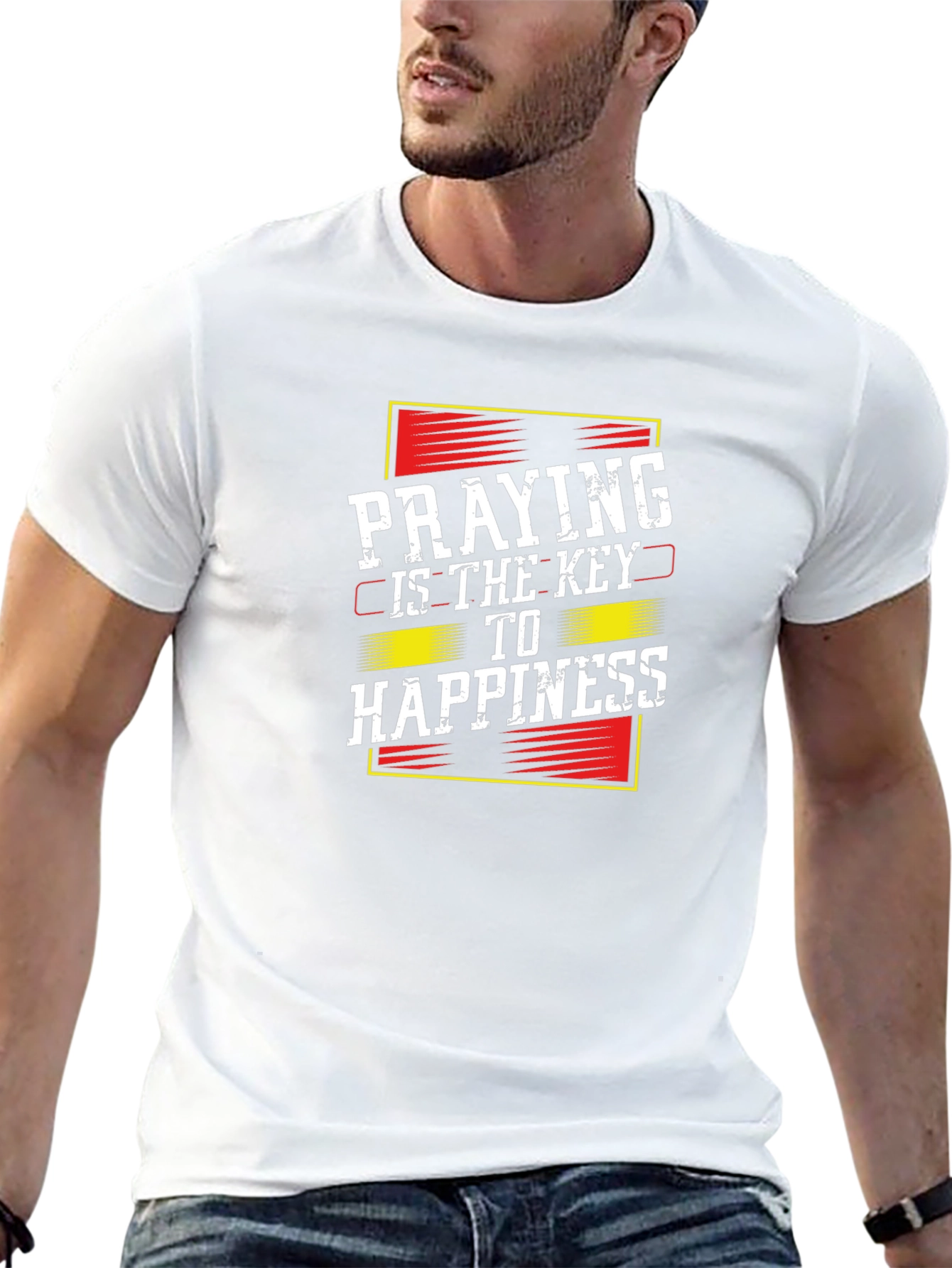 Praying is the Key to Happiness T-Shirt