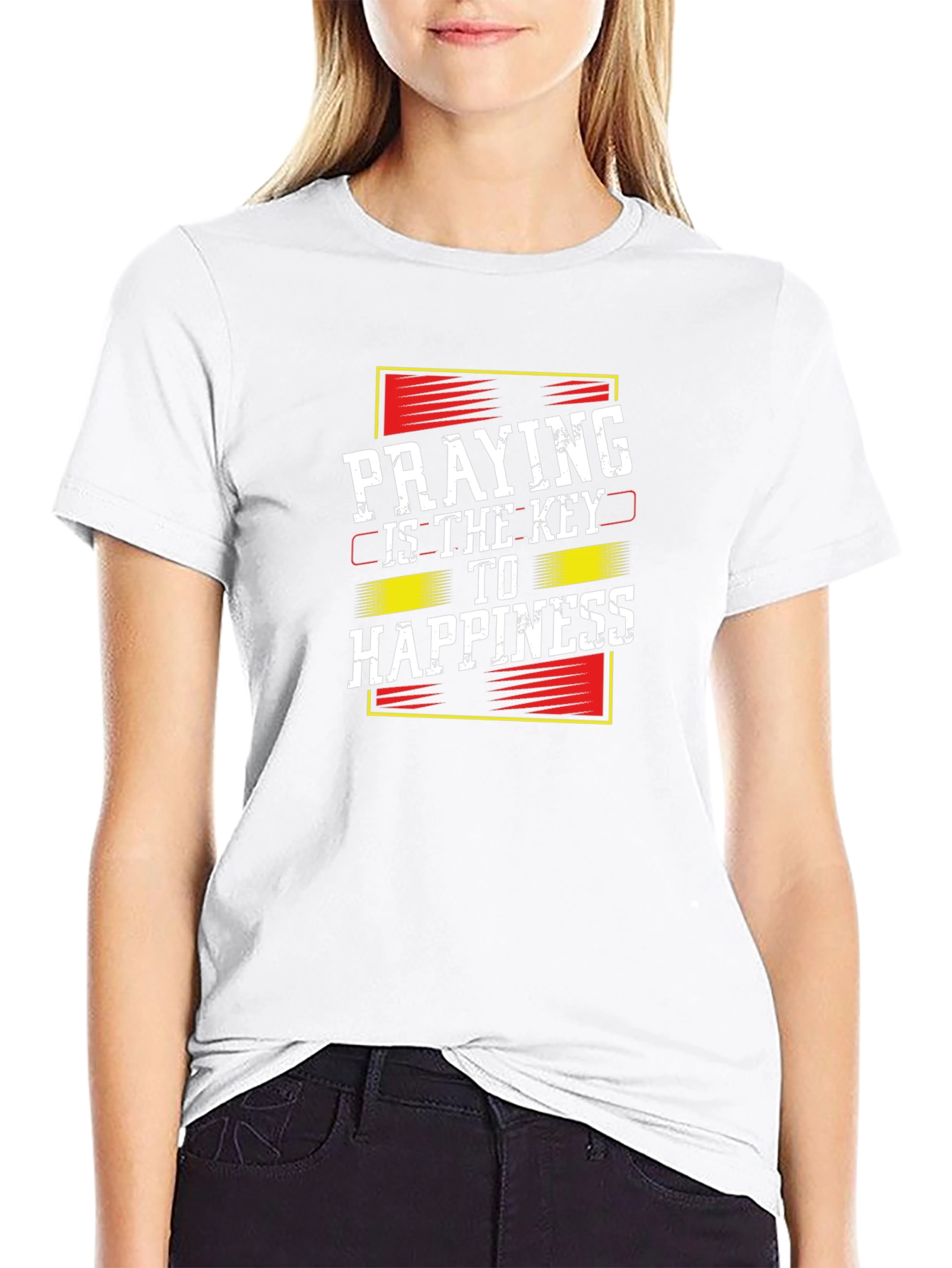 Praying is the Key to Happiness T-Shirt