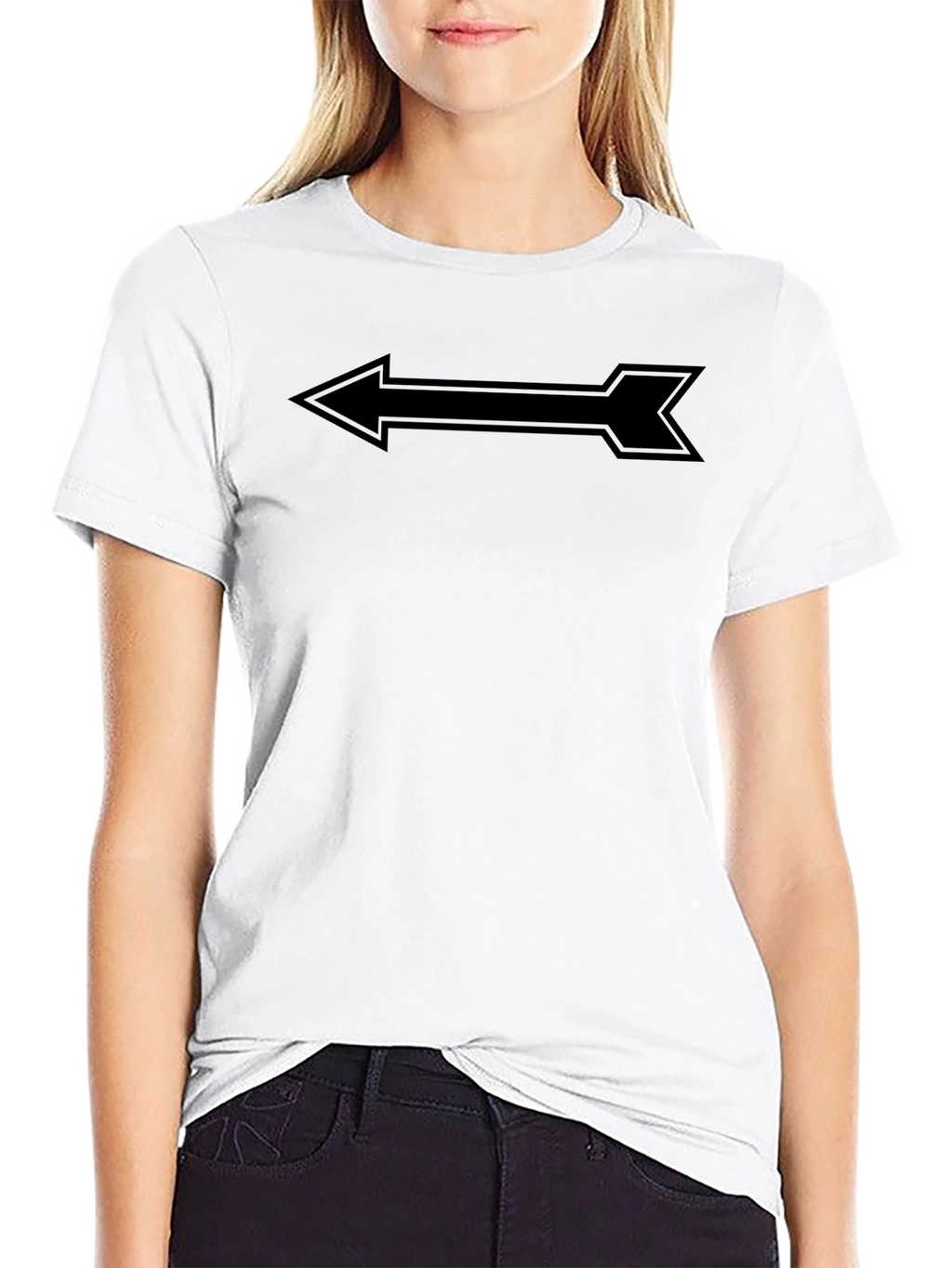 Arrow Graphic T-Shirt - Stylish Directional Tee