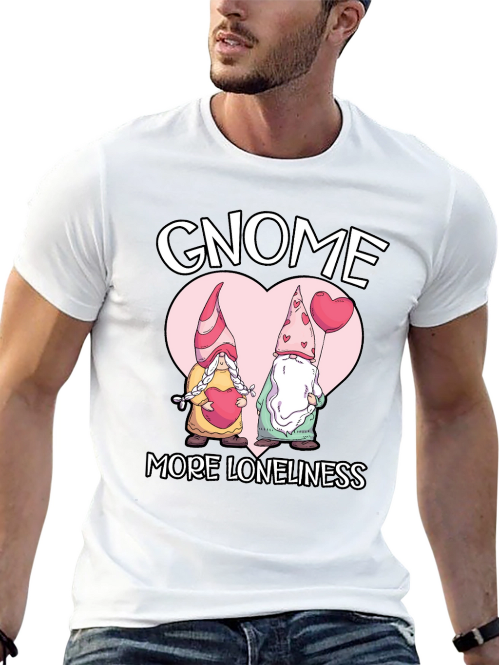 Gnome More Loneliness Valentines T-Shirt