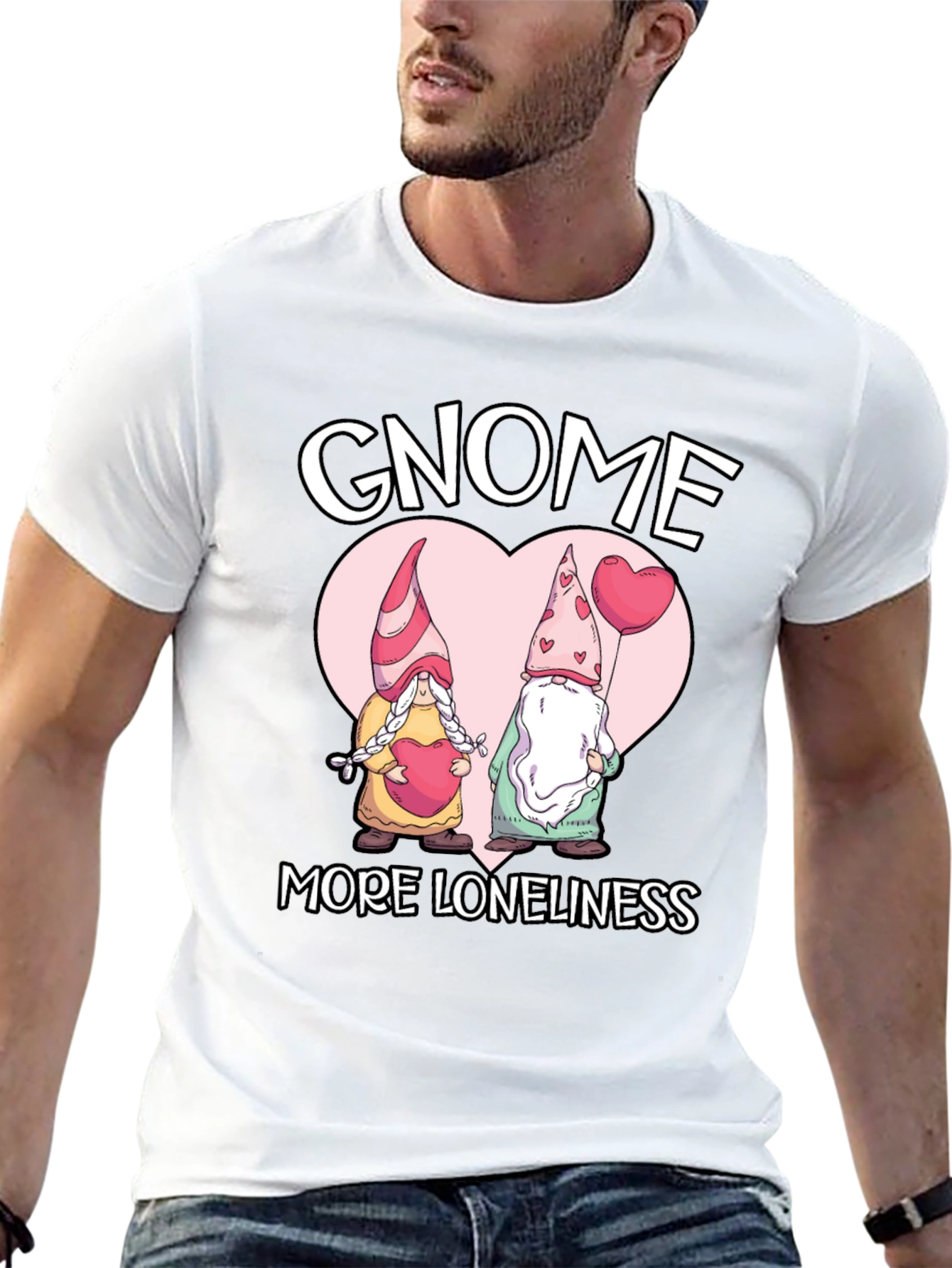 Gnome More Loneliness Valentines T-Shirt