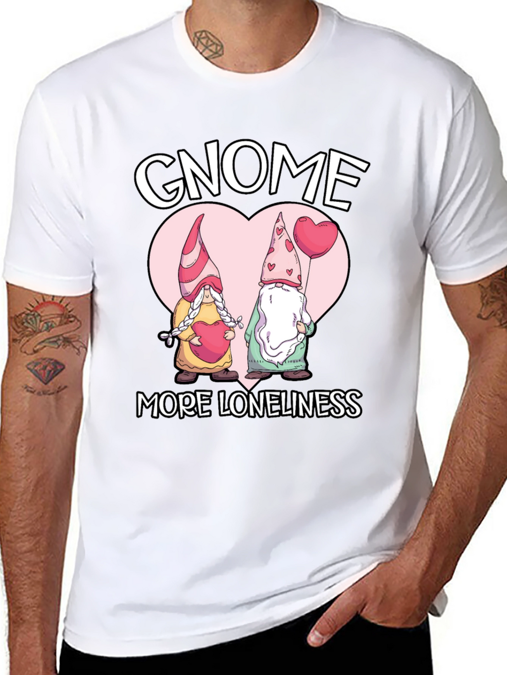 Gnome More Loneliness Valentines T-Shirt