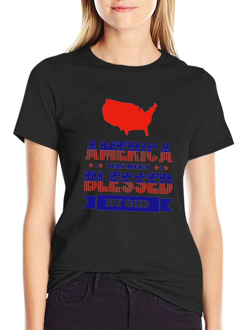 America Blessed by God Patriotic T-Shirt