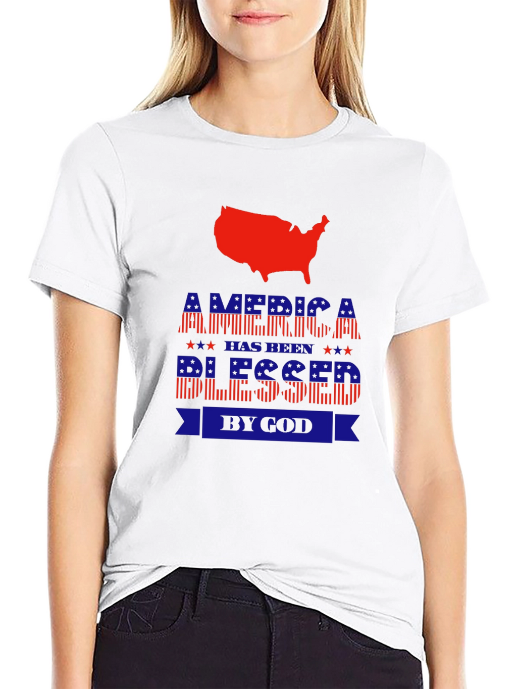 America Blessed by God Patriotic T-Shirt