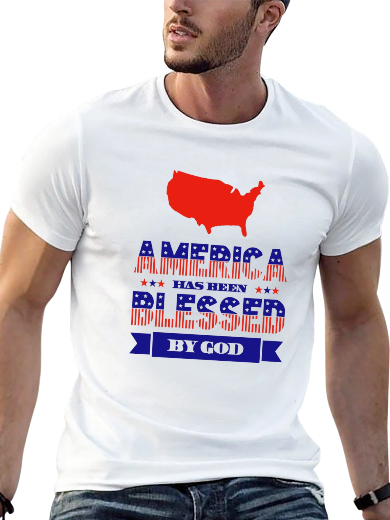 America Blessed by God Patriotic T-Shirt