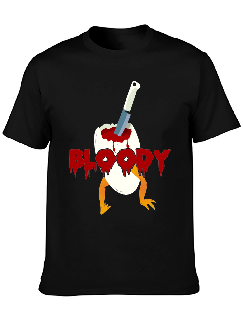 Bloody Chick Egg Graphic T-Shirt