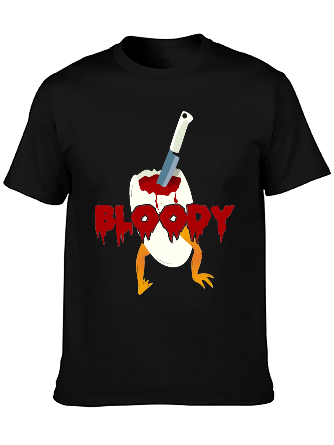 Bloody Chick Egg Graphic T-Shirt