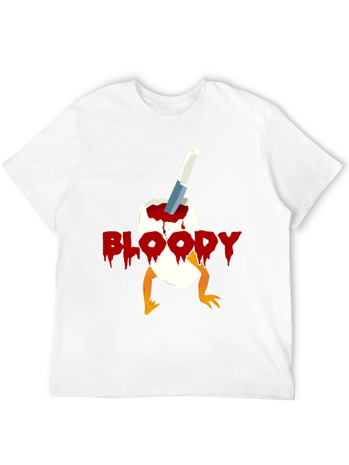 Bloody Chick Egg Graphic T-Shirt