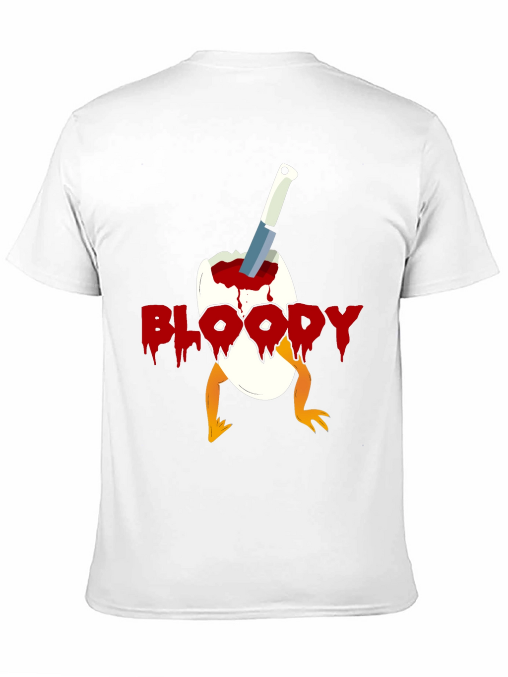 Bloody Chick Egg Graphic T-Shirt