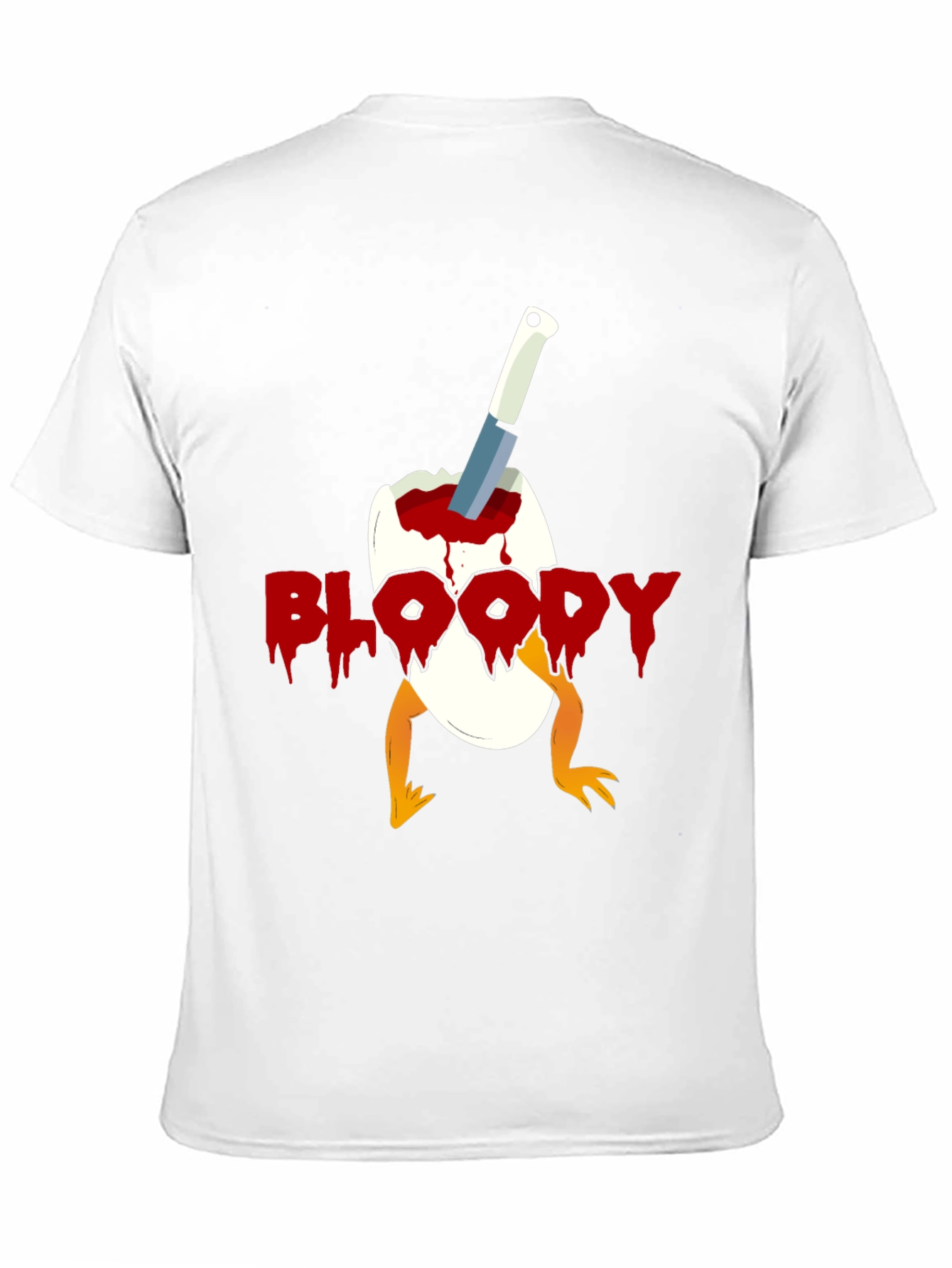 Bloody Chick Egg Graphic T-Shirt