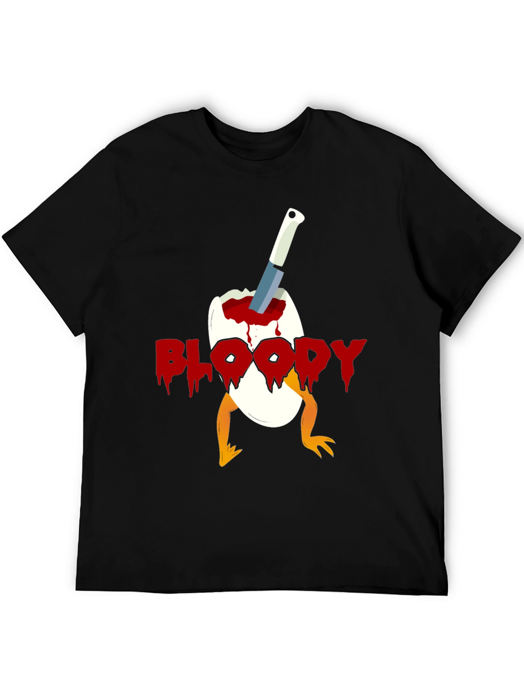 Bloody Chick Egg Graphic T-Shirt