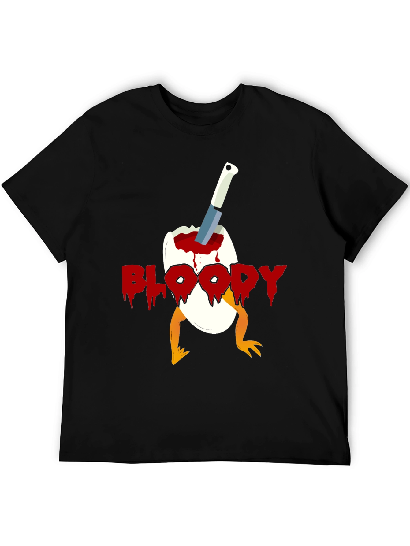 Bloody Chick Egg Graphic T-Shirt
