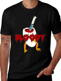 Bloody Chick Egg Graphic T-Shirt