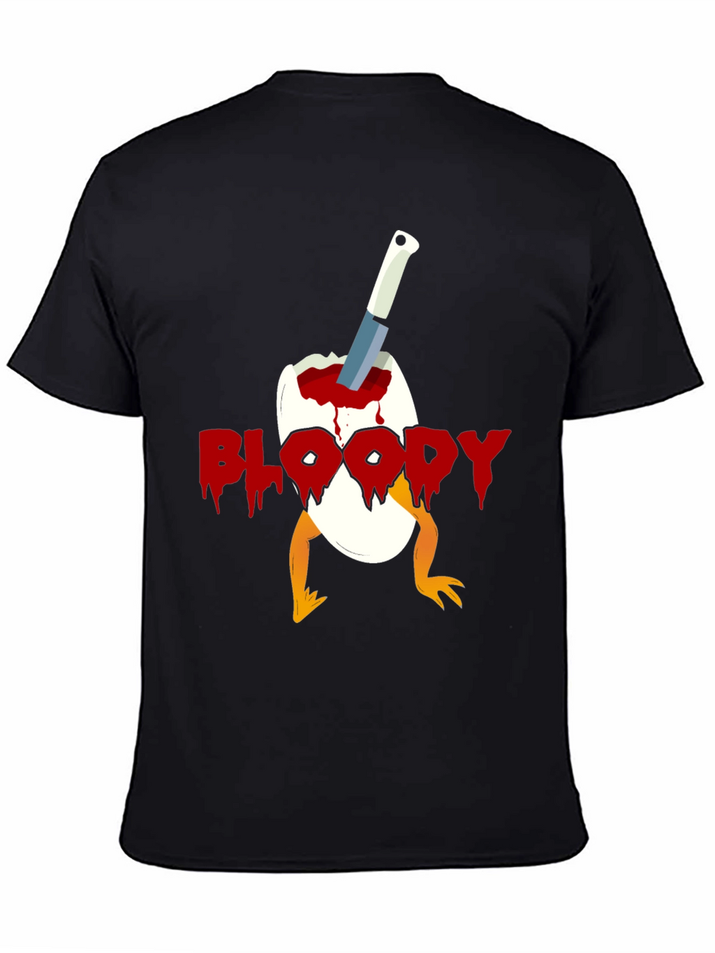 Bloody Chick Egg Graphic T-Shirt