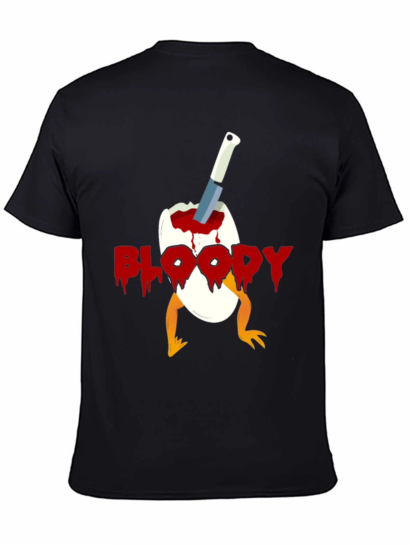 Bloody Chick Egg Graphic T-Shirt