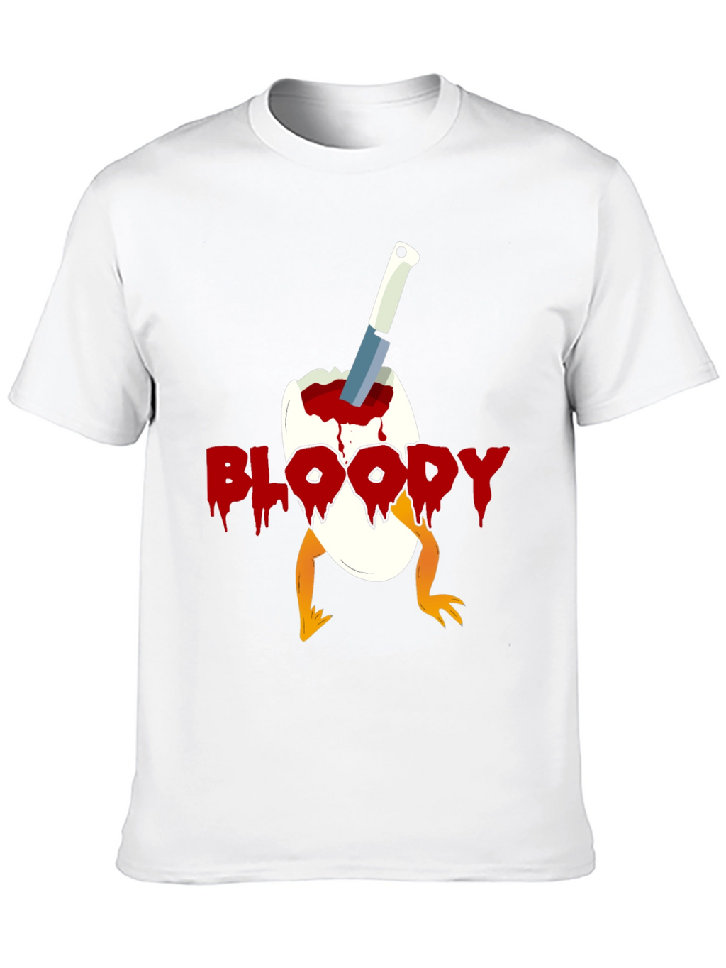 Bloody Chick Egg Graphic T-Shirt