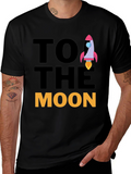 To The Moon Rocket Graphic Tee