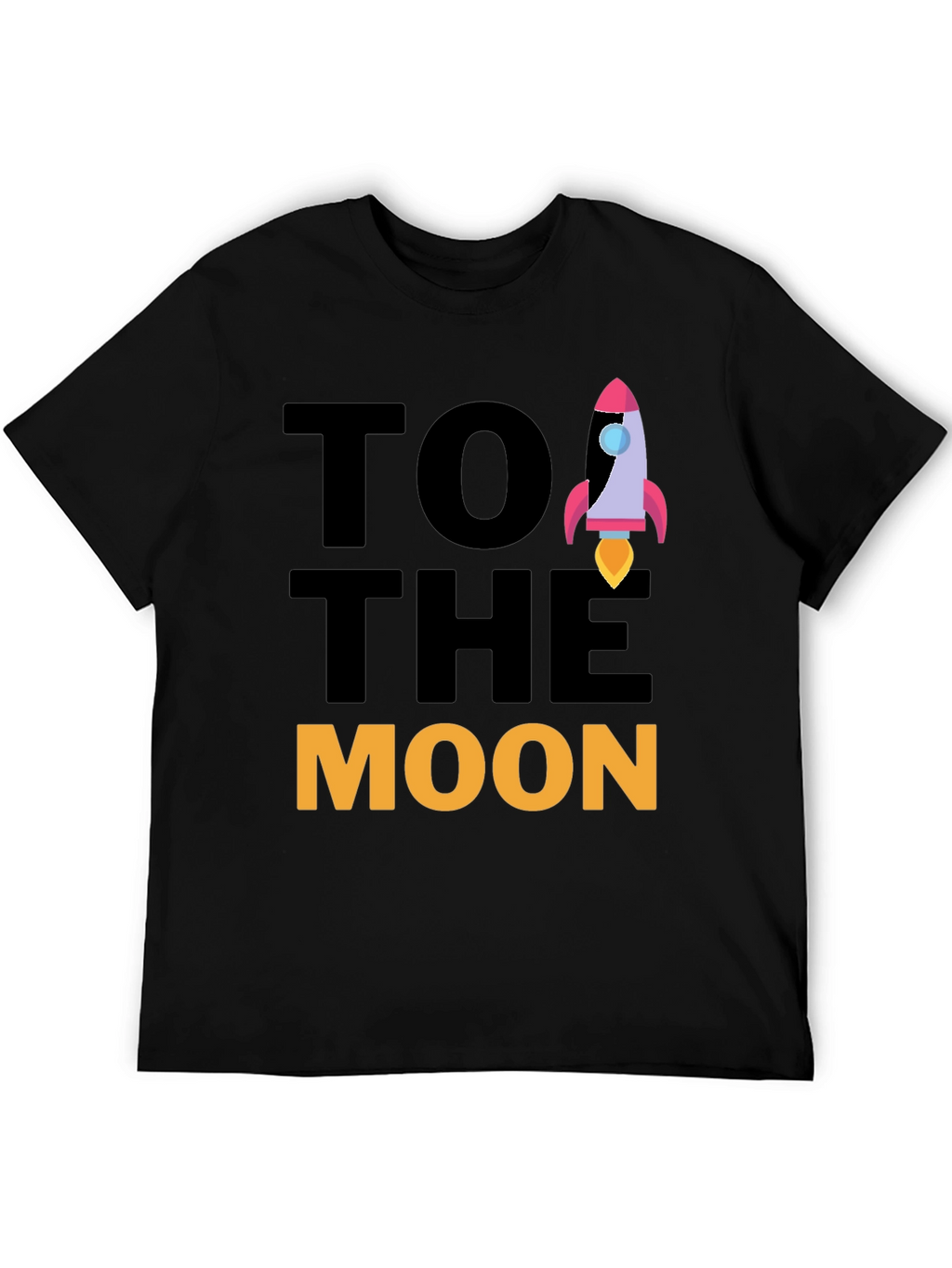 To The Moon Rocket Graphic Tee