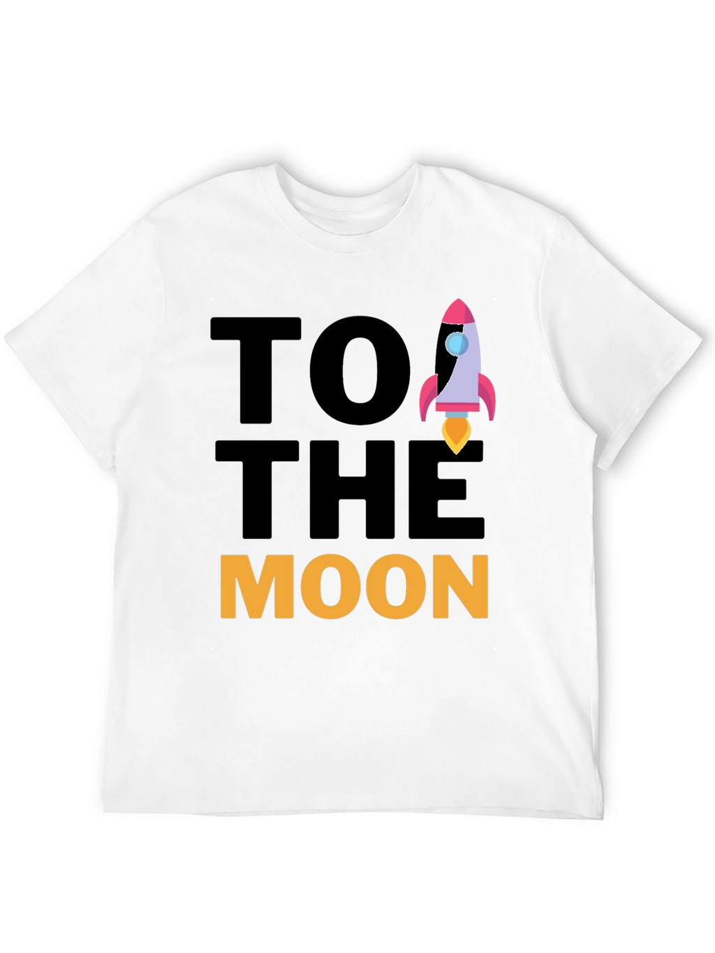 To The Moon Rocket Graphic Tee