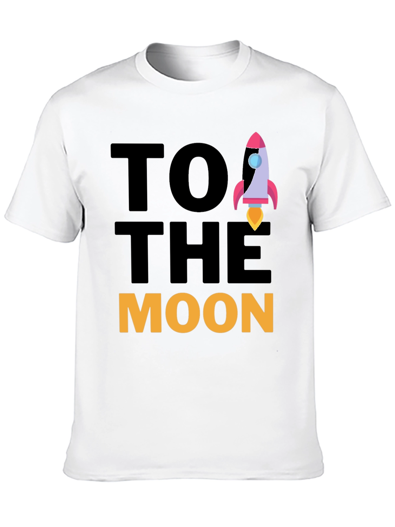 To The Moon Rocket Graphic Tee