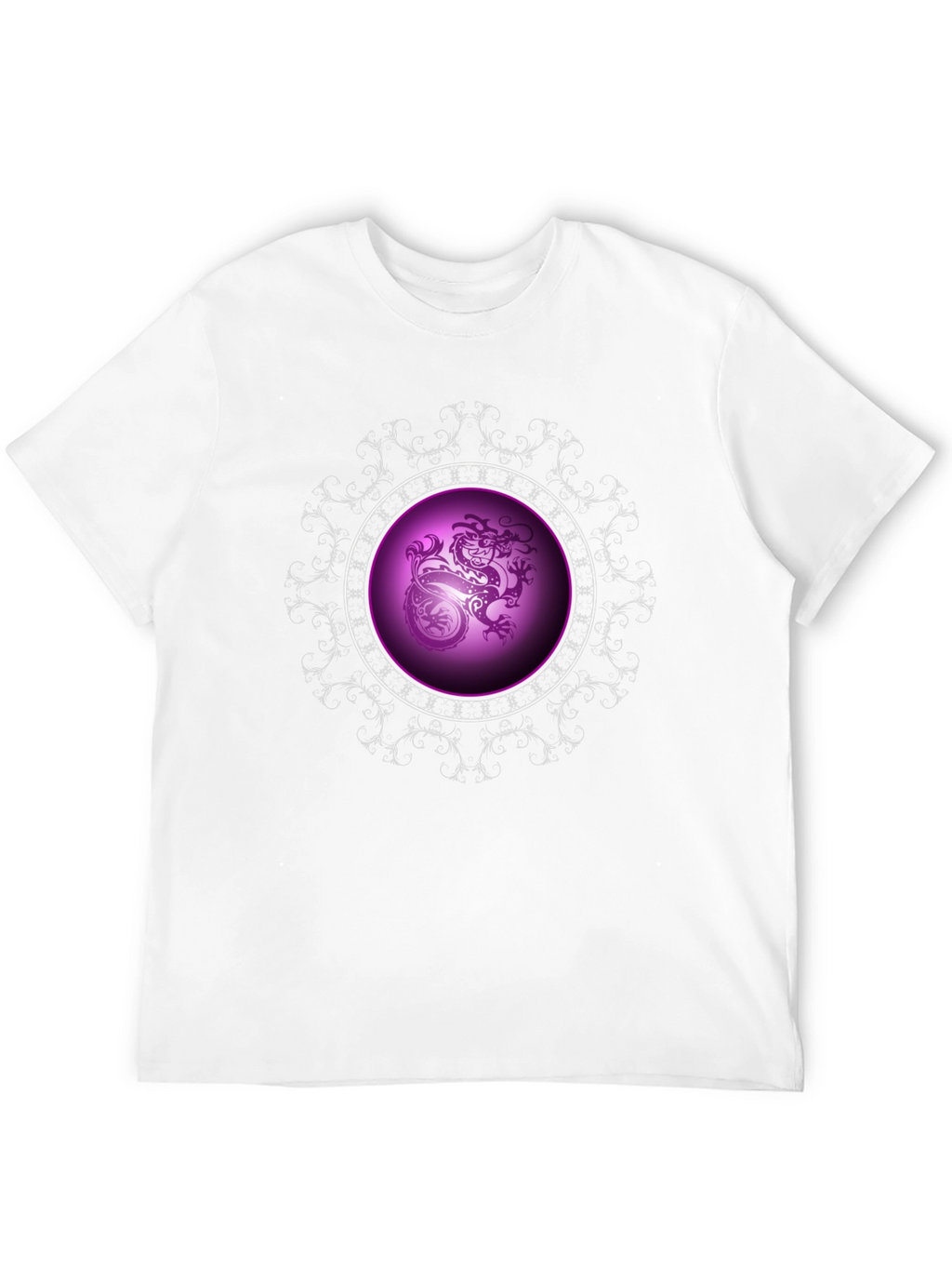Dragon Circle Graphic Black Tee