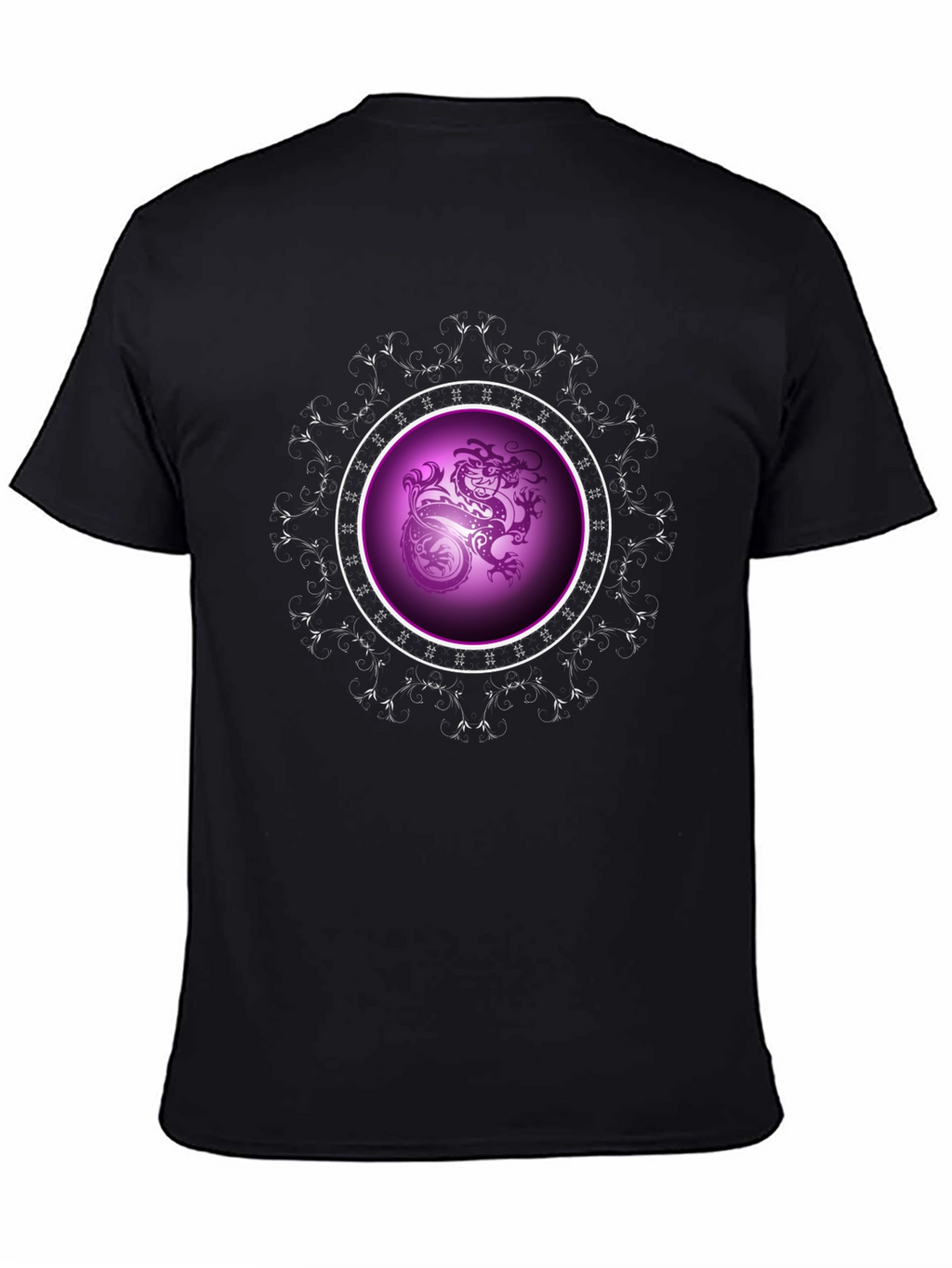 Dragon Circle Graphic Black Tee