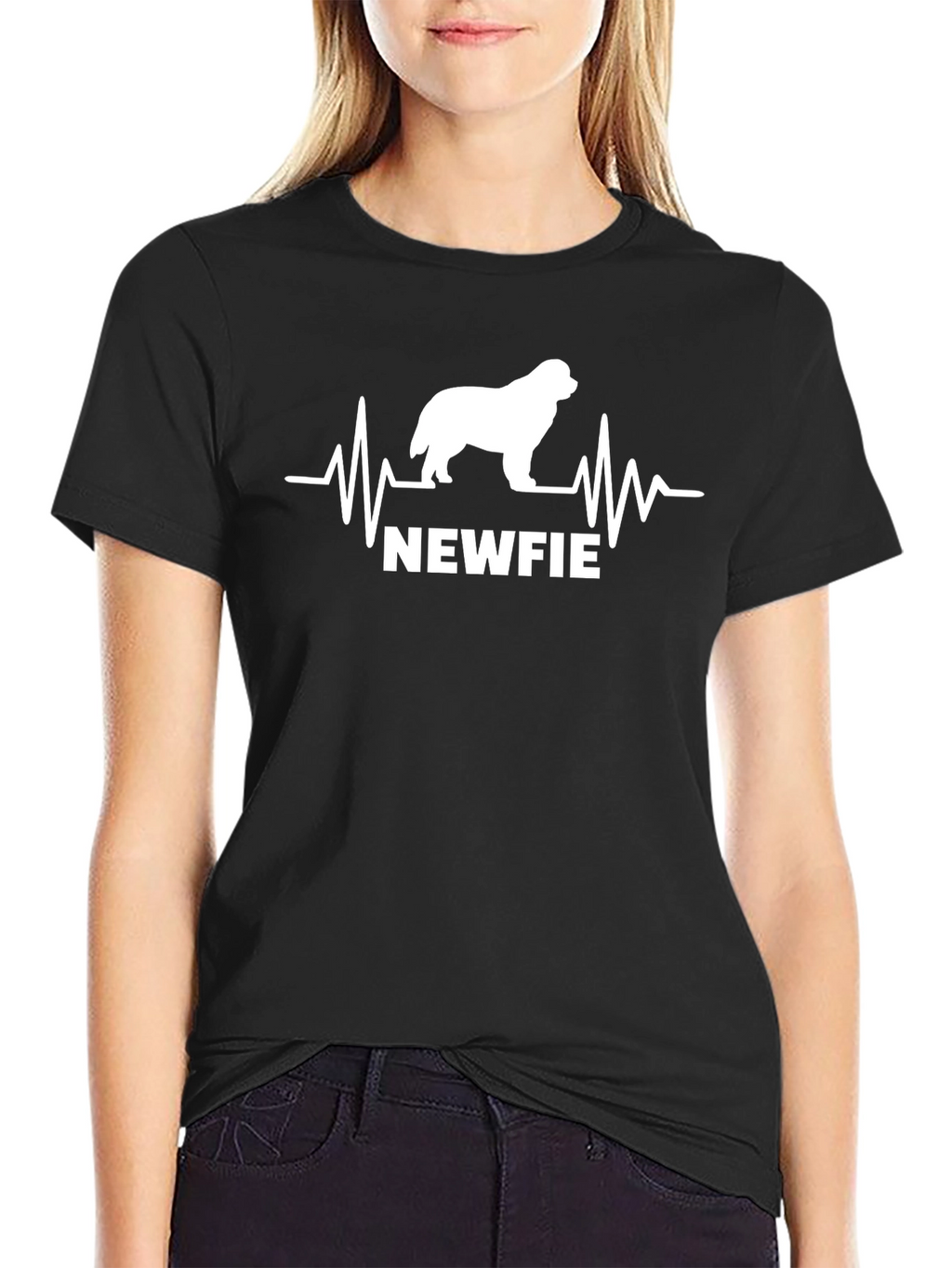Newfie Heartbeat T-Shirt - Newfoundland Dog Lover