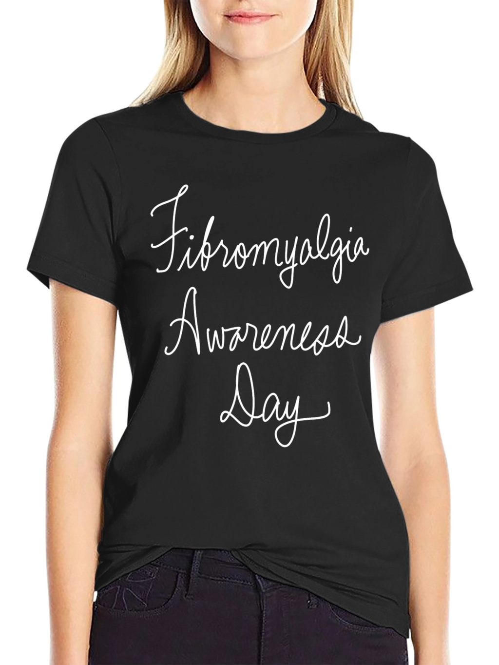 Fibromyalgia Awareness Day Black T-Shirt