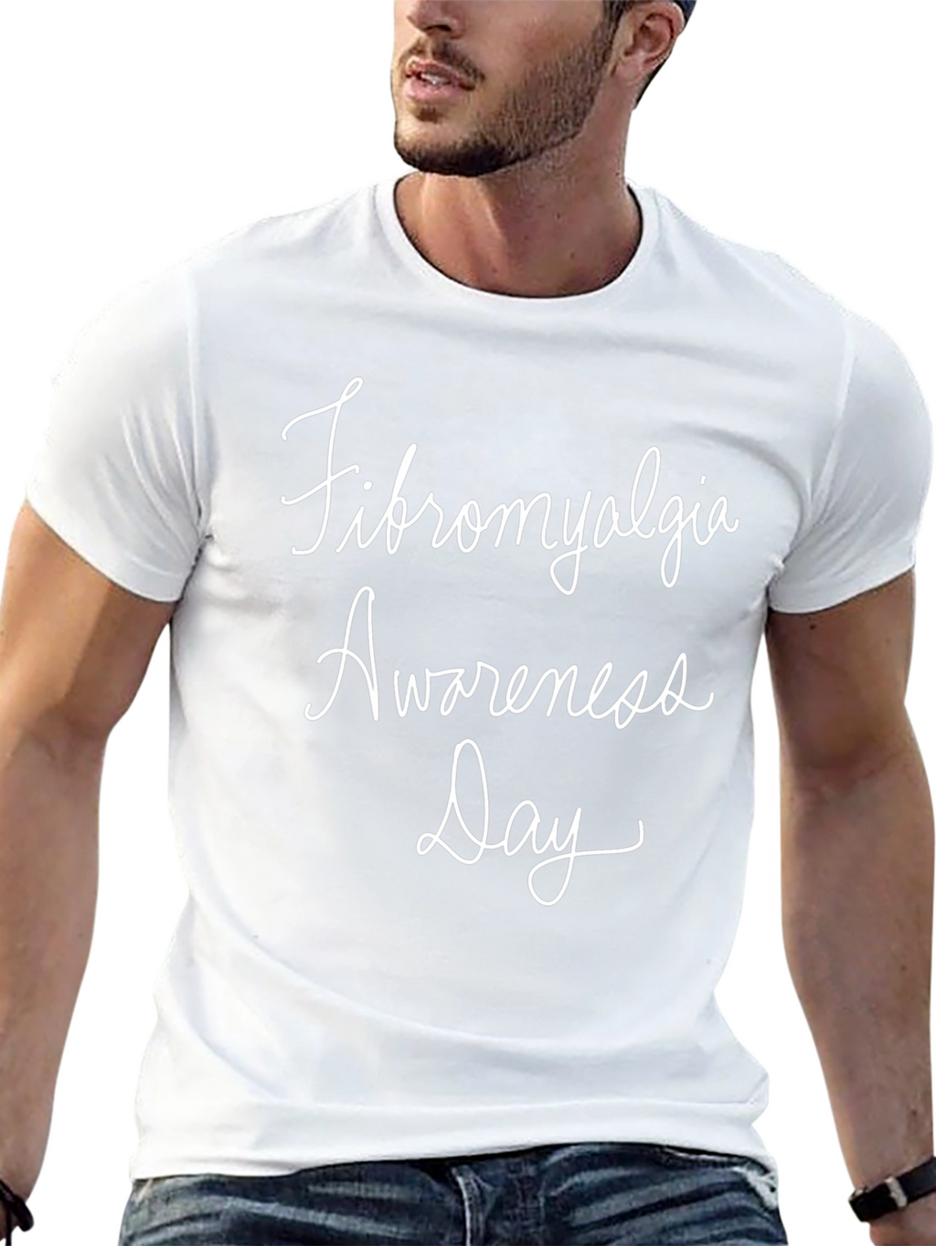 Fibromyalgia Awareness Day Black T-Shirt