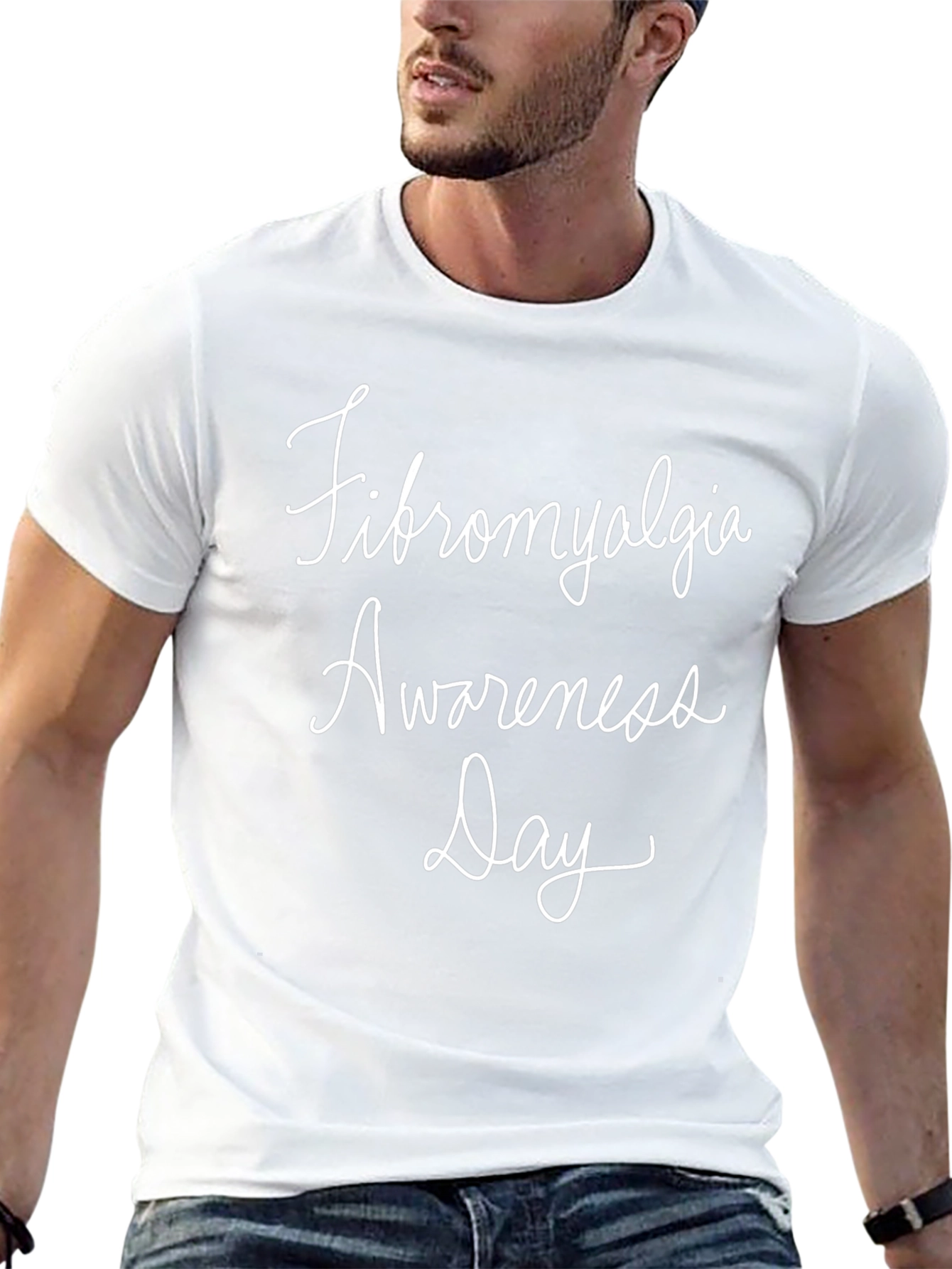 Fibromyalgia Awareness Day Black T-Shirt