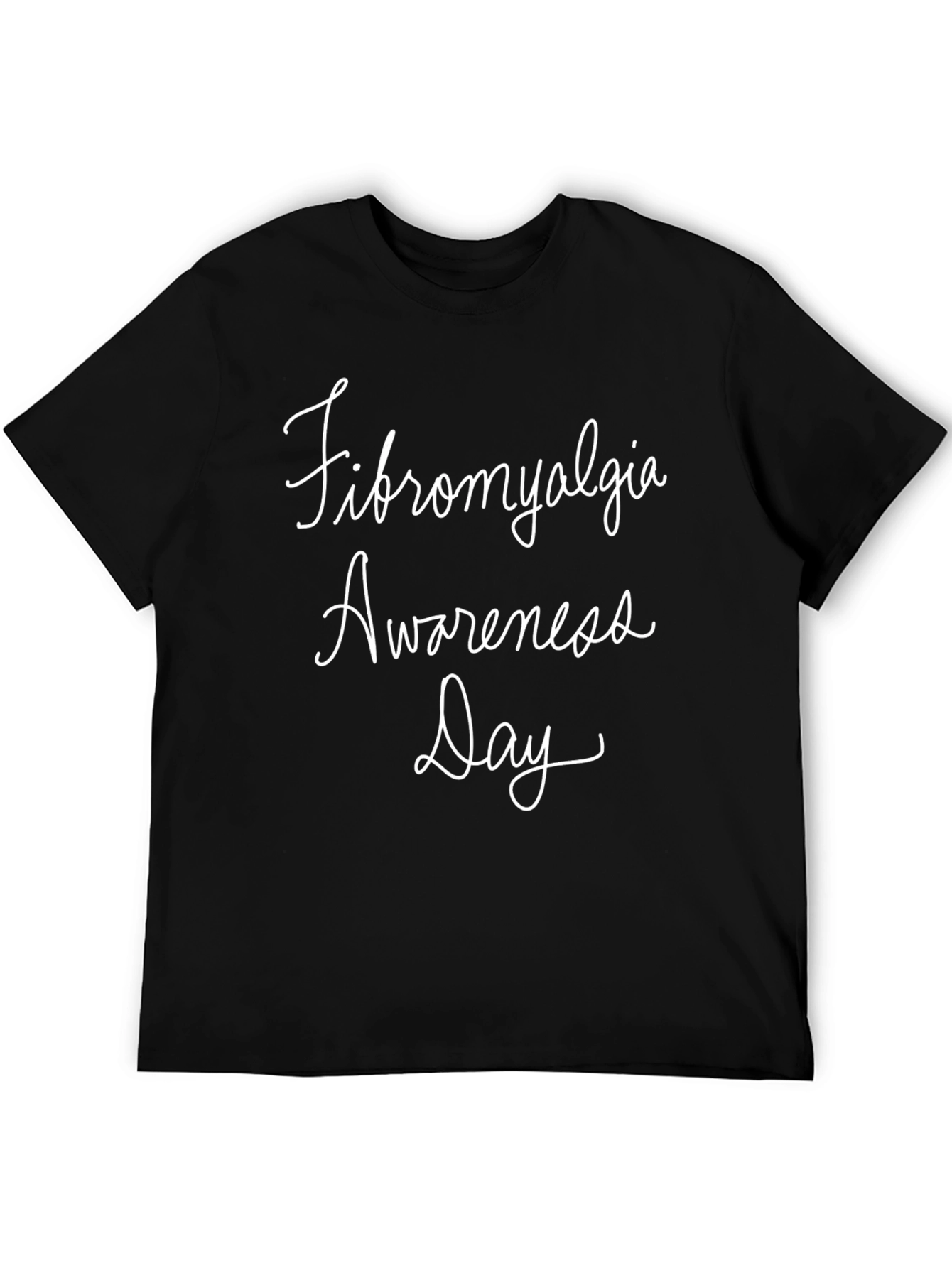 Fibromyalgia Awareness Day Black T-Shirt