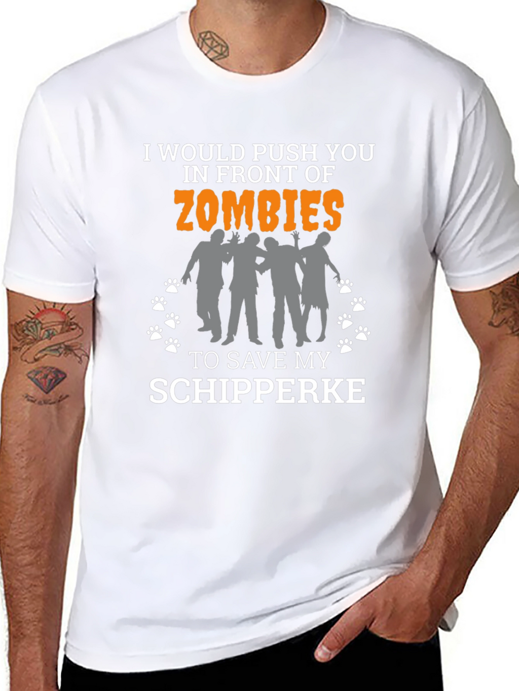 Funny Schipperke Zombie T-Shirt
