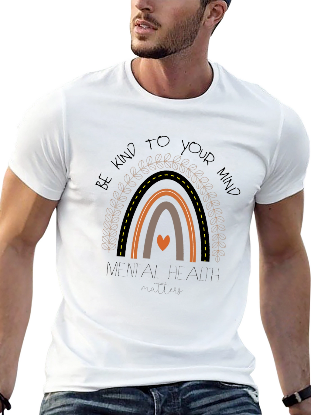 Mental Health Matters Rainbow Graphic Tee