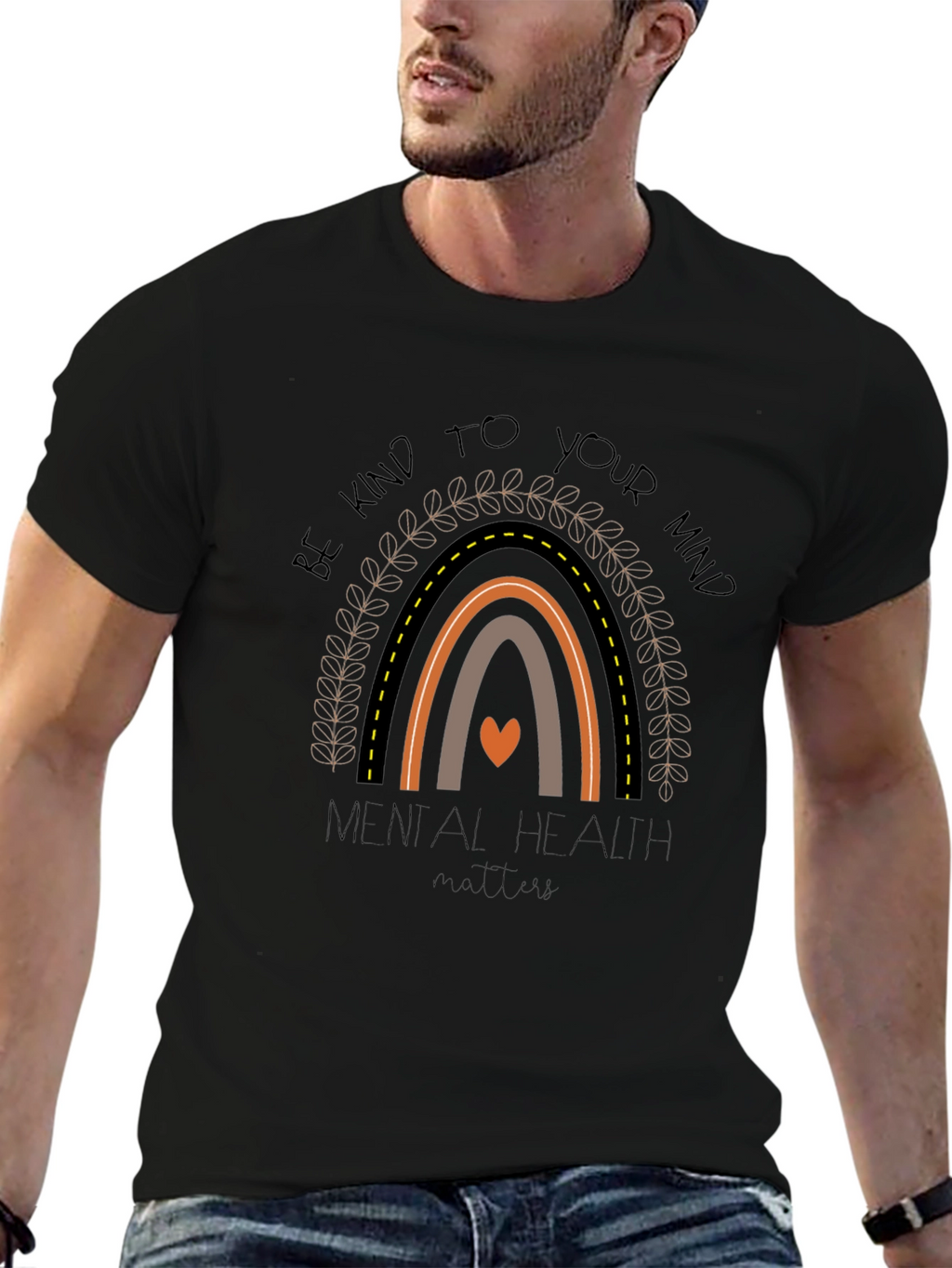 Mental Health Matters Rainbow Graphic Tee