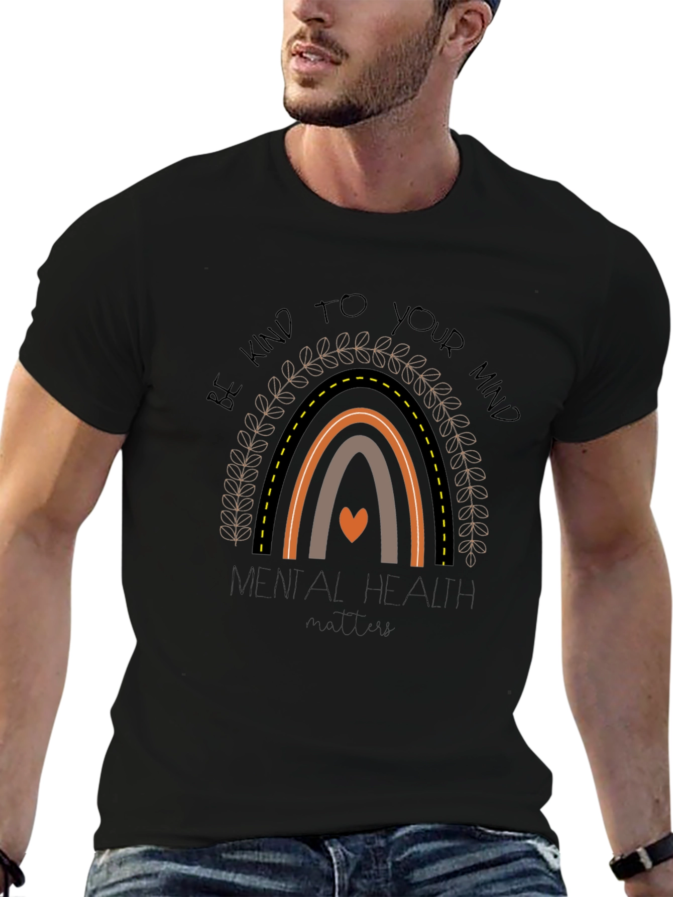 Mental Health Matters Rainbow Graphic Tee