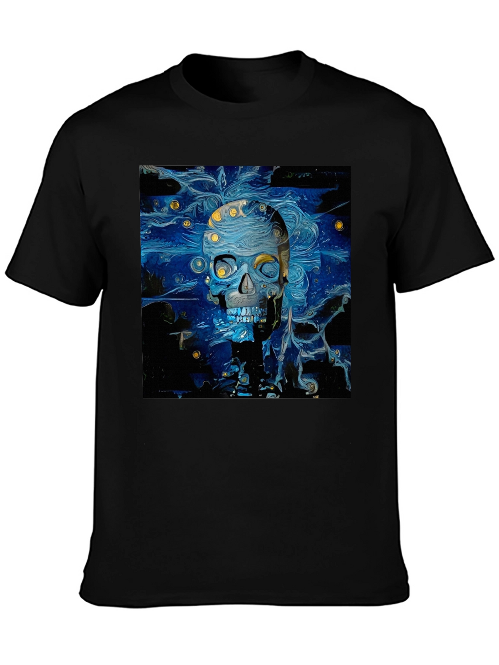 Starry Skull Tee: Van Gogh Inspired