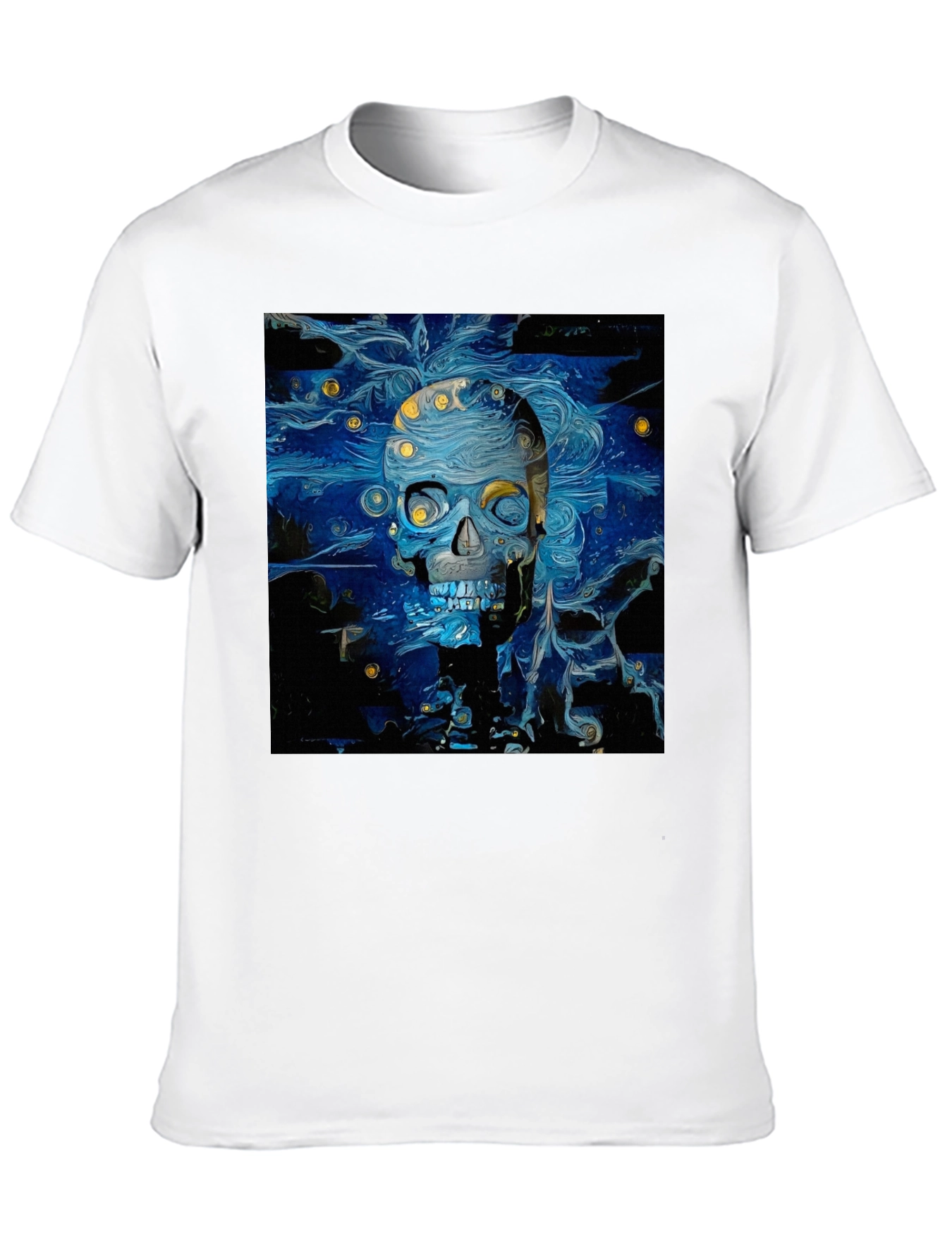 Starry Skull Tee: Van Gogh Inspired