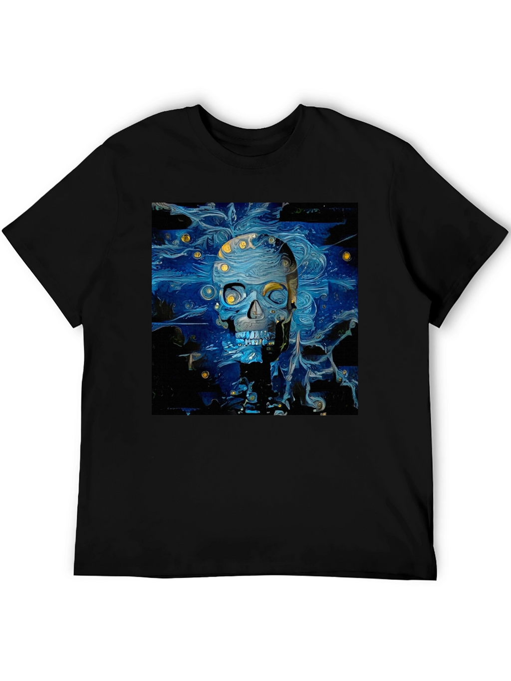 Starry Skull Tee: Van Gogh Inspired