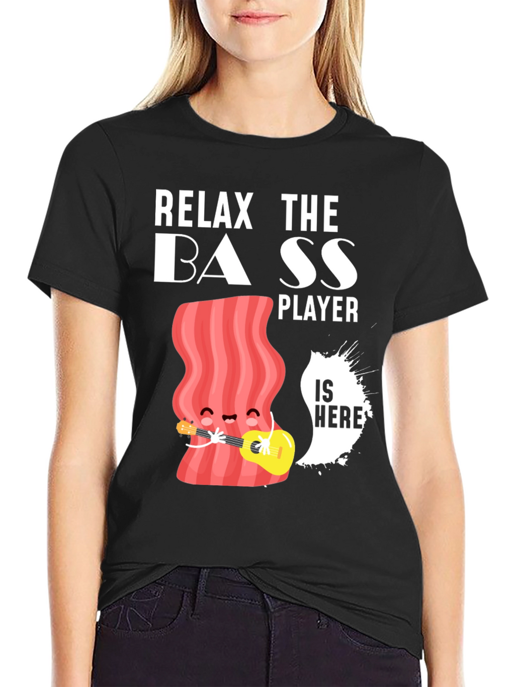 Relax The Bass Player Funny Graphic T-Shirt