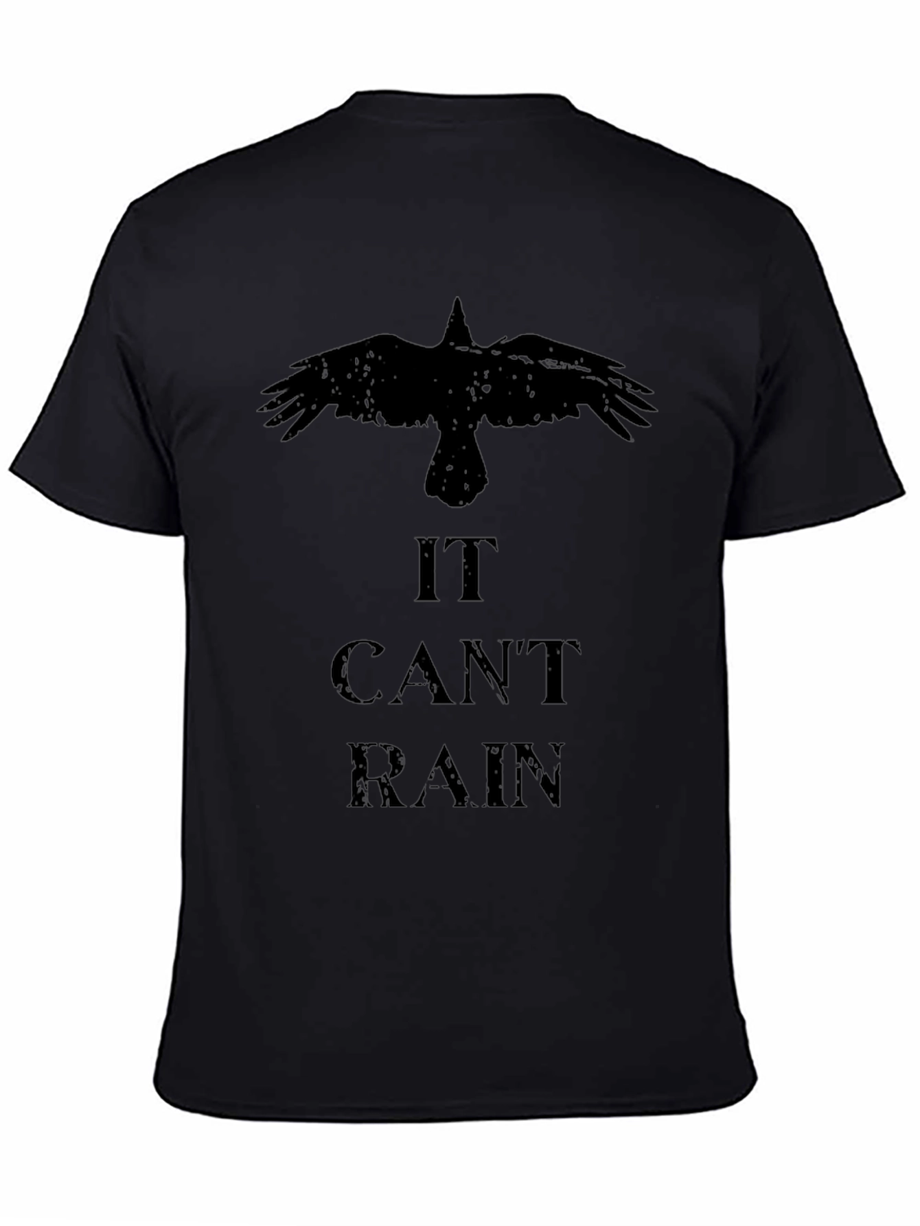 It Cant Rain Crow Tee - Dark Graphic Novelty T-Shirt