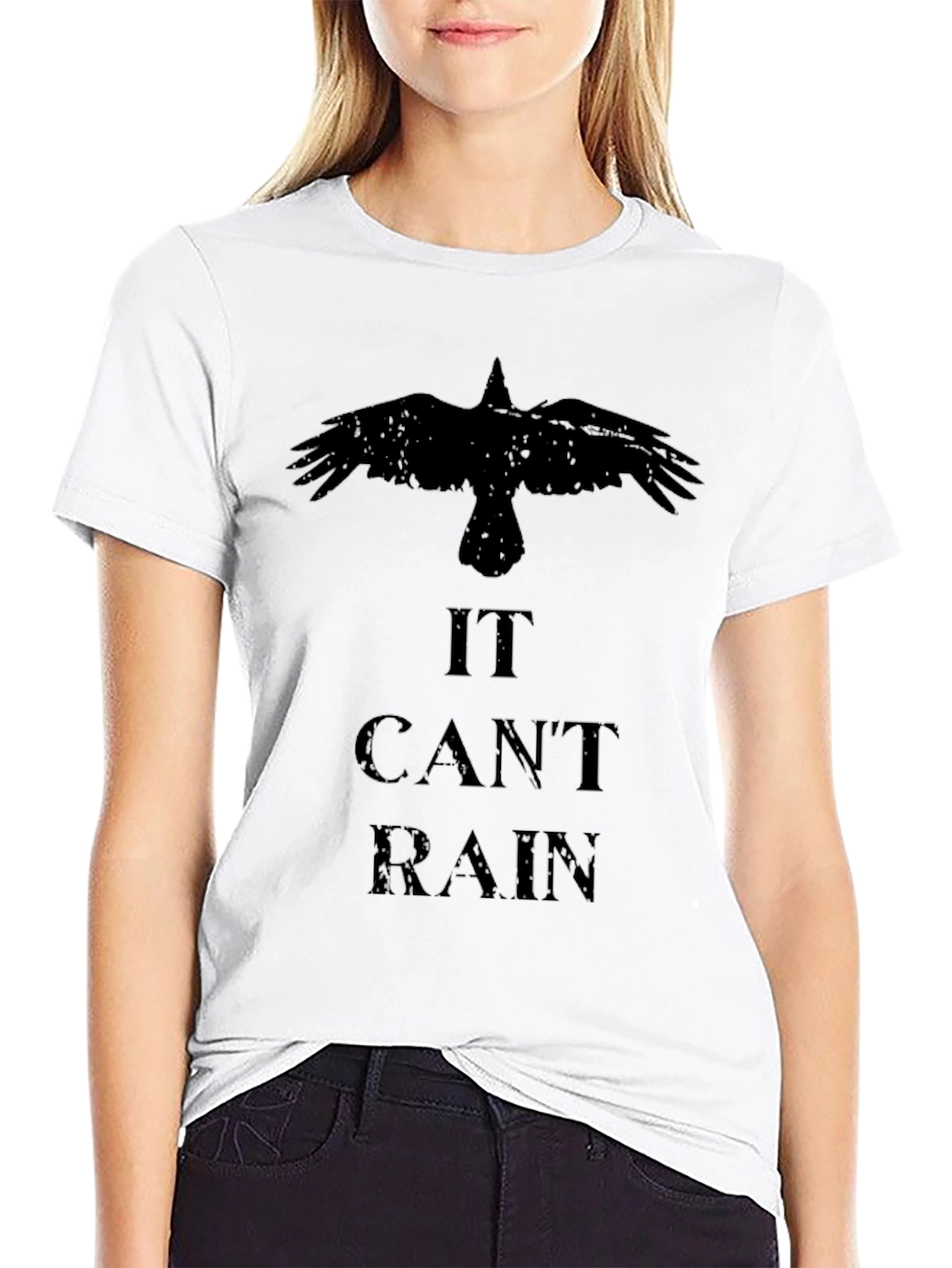 It Cant Rain Crow Tee - Dark Graphic Novelty T-Shirt
