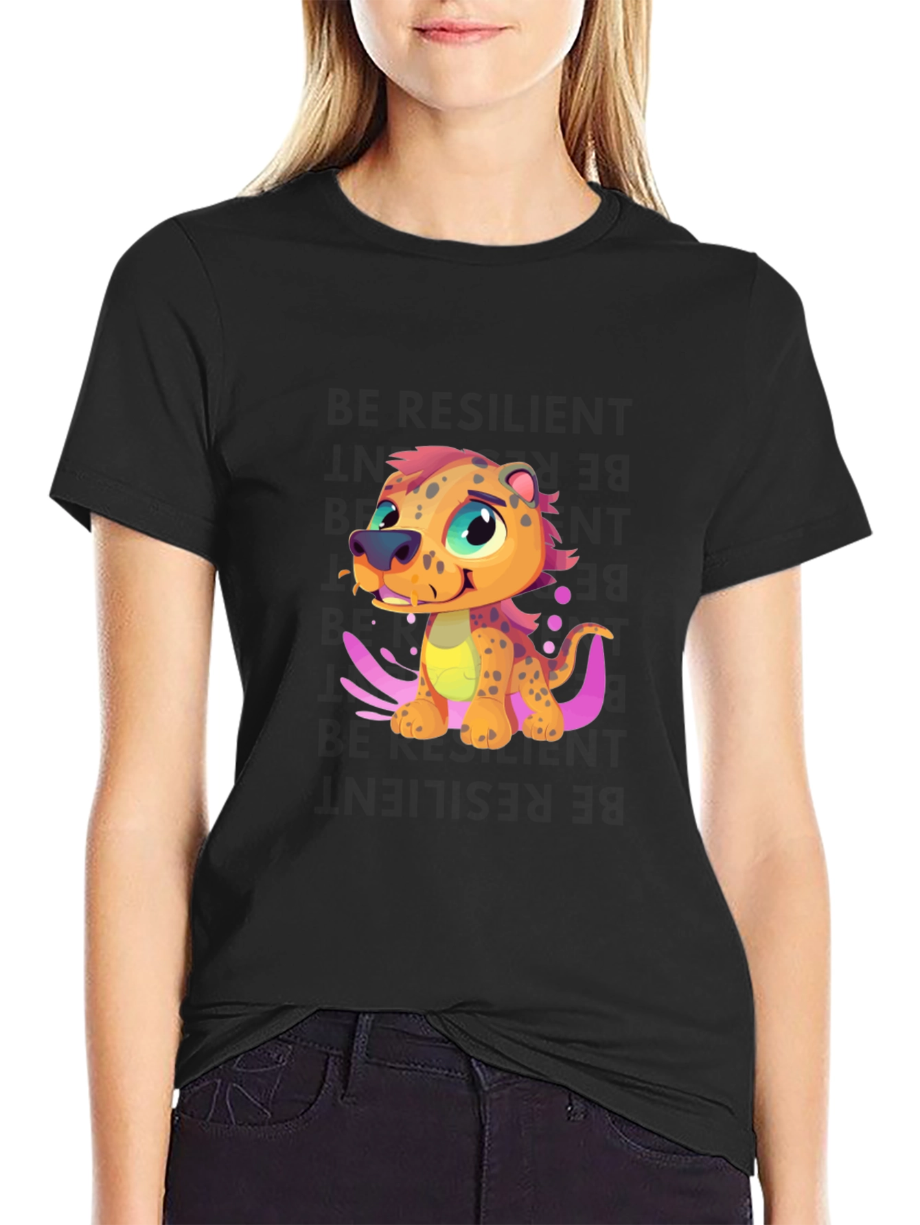 Cartoon Leopard T-Shirt - Fun Graphic Tee