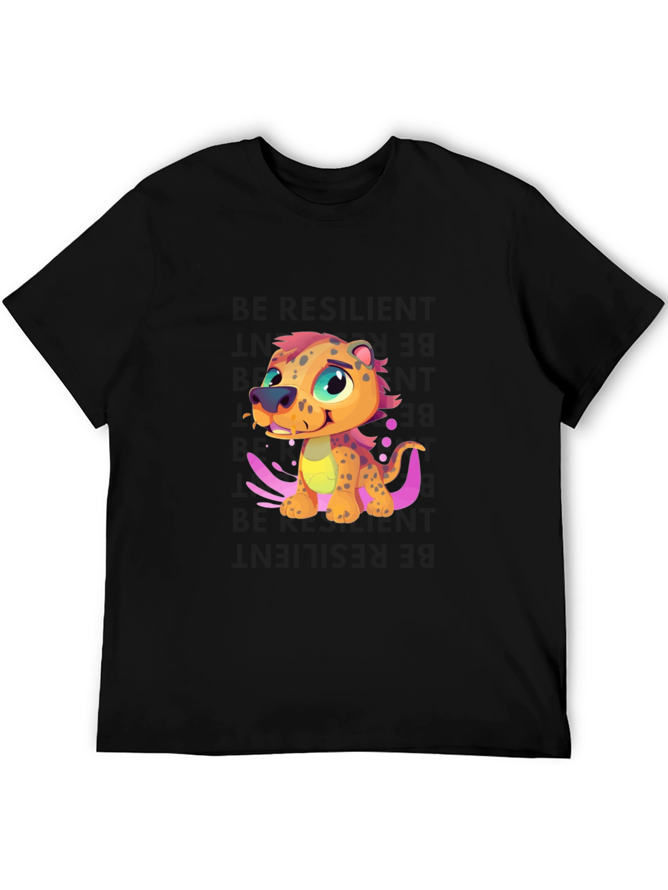 Cartoon Leopard T-Shirt - Fun Graphic Tee