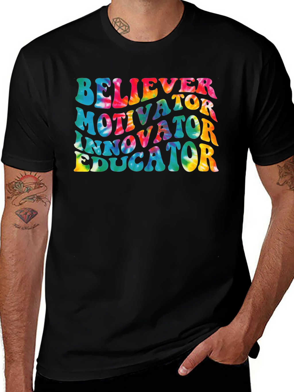 Believer Motivator Educator Graphic Tee
