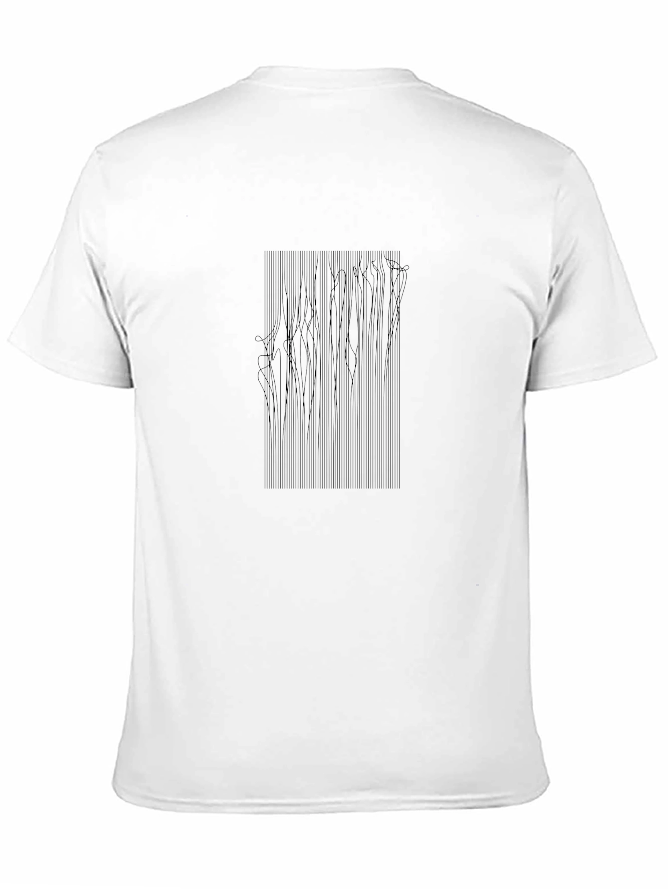 Abstract Line Art Black T-Shirt - Modern Graphic Tee