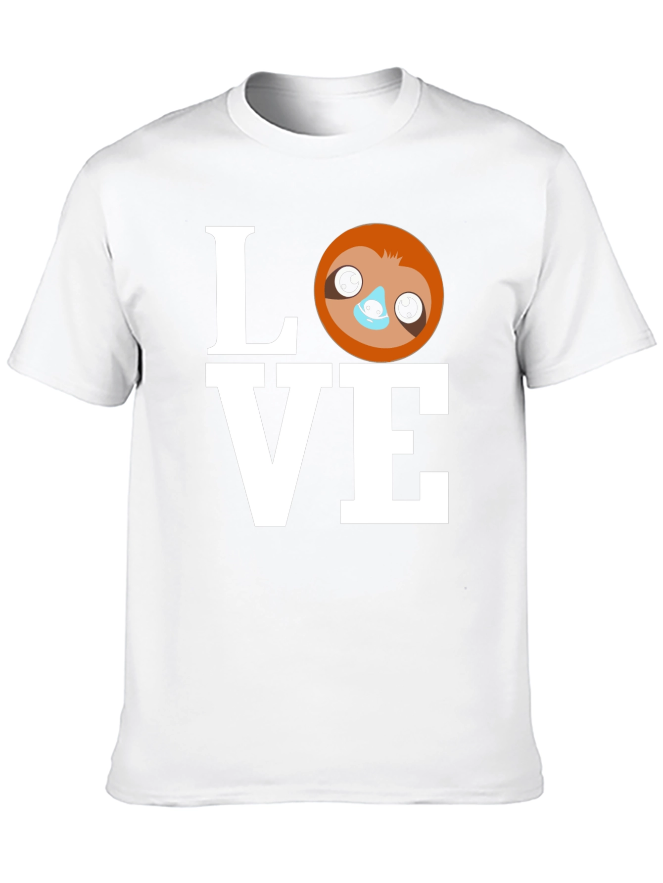 Love Sloth Graphic T-Shirt - Cute Animal Tee