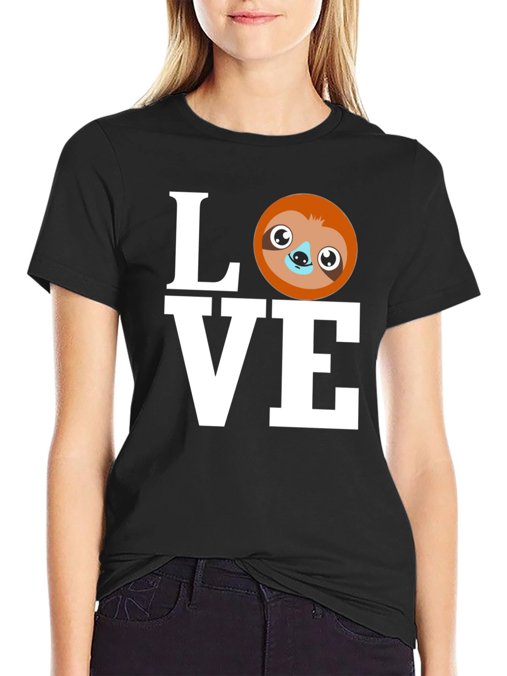 Love Sloth Graphic T-Shirt - Cute Animal Tee